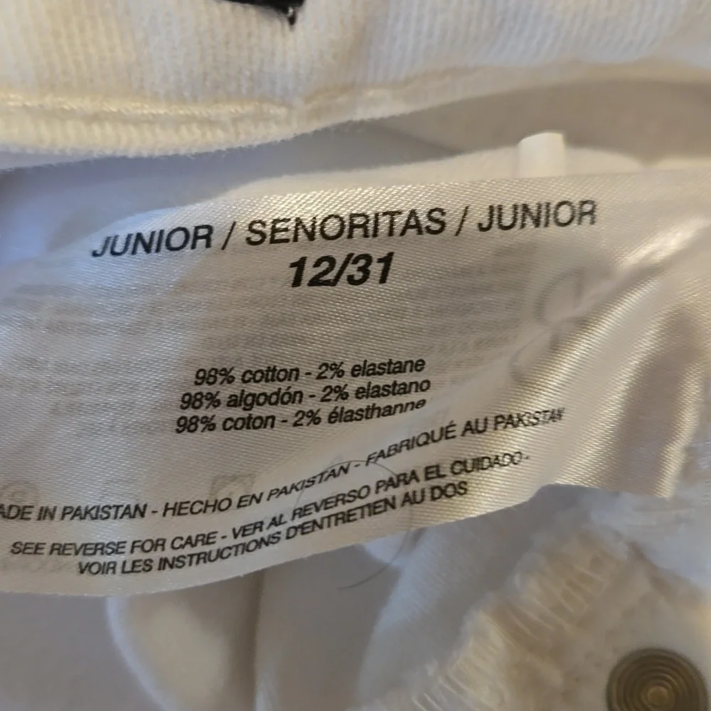 Ella Moss White High Waist Straight Crop Jeans - Picture 4 of 9